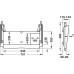 Keyboard Tray Standard Installed Length 495 mm Izon® For keyboards Black finish