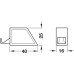 Push Door Catch for Duomatic Hinge For use with Duomatic hinge for opening doors without handles Door catch part