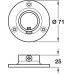 Wall Flange Socket Bar Railing System For Ø 25-51 mm tubes Ø 38 mm polished chrome finish