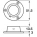 Wall Flange Socket Bar Railing System For Ø 25-51 mm tubes Ø 25 mm satin stainless steel finish