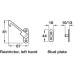 Restrictor Safety Catch Face Fixing Handed Stainless Steel Easy to fit no routing Right hand