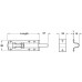 Tower Bolt Straight Face Fixing Mild Steel Length 160 mm black