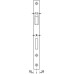 Bathroom Lock Mortice 78 mm Locking Centres Stainless Steel Startec For fire resistant/smoke control doors Backset 55 mm case size 84 mm square forend graphic black PVD coated