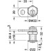 Cylinder Cam Lock with Straight Cam and Nut Attachment Thread Max. 15 mm Standard profile Closure direction 90° A (DFG) keyed alike: key change H1