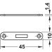 Mortice Lock Hook Bolt Unhanded Replacement key and bush available Lock steel bronzed