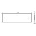 Letter Plate Sprung Flap 355 x 114 mm Brass Polished chrome