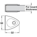 Channel Bracket Challenger Cubicle Fittings Satin anodised aluminium finish