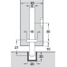 Deadbolt Locking System for Sliding Interior Doors Hawa 20-A Endfold Top hung system Concealed deadbolt lock