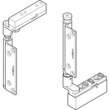 Pivot Assembly Set Surface Mounted for Folding Patio Doors Slido Fold Bottom rolling system end folding system Gold finish