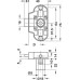 Espagnolette Lock Piccolo - Nova Case Backset 25 mm Symo 3000 For combination with Symo cylinder removable core Right hand