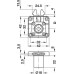 Rim Lock Case Roller Shutter Backset 24.5 mm Symo 3000 For combination with Symo cylinder removable core Drawer version