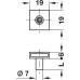 Arresting Pin for General Purpose Use Symo 3000 for central locking rotary lock length: 9 mm