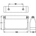 Toilet Roll Holder Set Cubicle Fittings Aluminium fittings for 17-21 mm board partitions Satin anodised finish