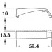 Surface Mount Short Version for K Push Tech Door Catch White
