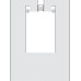 Finger Guard Rearguard Length 1960 mm Plastic Shields the hinge side of the door Length 1960 mm white