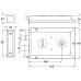 Rim Lock 2 Lever 2 Bolt Brass Black