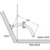 Lid Stay Steel Also for use as a door restraint Right hand mounting