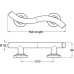 Grab Rail Curved Length 355-620 mm Nyma Style Length 355 mm hole centres 203 mm