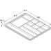 Pen and Pencil Tray with Eleven Compartments Plastic For inserting in trays or for hooking onto drawer sides Anthracite finish