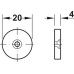 Door Holder Pull 10 kg for Wall Mounting Magnetic Brown