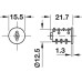 Cylinder Core with Plate Levers Keyed Alike Symo 3000 For left or right hand use Key change SH 0024 Cylinder Core with Plate Levers Keyed Alike Symo 3000 For left or right hand use Key change SH 0024
