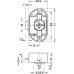 Push Button Lock with Push Button Locking Backset 25 mm Backset 25 mm Matt nickel lacquered