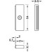 Magnetic Catch Pull 5.0 kg with Plate Magnets for Screw Fixing Slim Design White