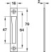 Strike Plate for Rim/Mortice Budget Lock Steel Startec Screw fixing Galvanised