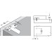 Adapter Housing Cruciform with Positioning Aid for Soft Close Mechanism Häfele Grey