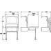 Shower Seat with Legs Doc M Nyma White Grey finish