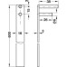 Central locking rotary cylinder lock With fixed plate cylinder for installation in front panel Standard profile with central locking bar keyed different