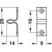 Spring Catch for Screw Fixing Steel Dimensions catch (W x D x H): 32 x 11 x 15 mm