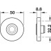 Bell Push Round Stainless Steel Satin