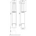 Door Stop Max. Door Weight 40 kg Zinc Alloy Steel and Rubber Startec Silver coloured lacquered case white stopper galvanized bolt
