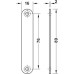 Magnetic Catch Pull 8.0 kg for Screw Fixing Surface Mounted Nickel plated