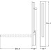 Support Rails Drop Down Programma Cap Range PBA 852 mm Dim. A x 600 mm Dim. B grey finish