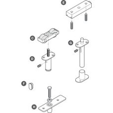 Fitting Set for Folding Interior Partition Doors SF-A84 Top hung end folding system For 1 pair of panels