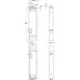 Flush Bolt Fully Automatic for Timber Doors Stainless Steel or Brass Automatic locking and release Polished brass