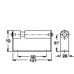 Toilet Roll Holder with Wooden Sprung Roller Cubicle Fittings Aluminium fittings for 17-21 mm board partitions Satin stainless steel finish