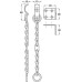 Door Chain Brass Polished chrome