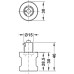 Lock Handle for Cylinder Cores without Rings Symo 3000 For combination with Symo cylinder removable core Right hand