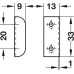 Rim Lock Housing with Aperture for Profile Cylinder Universal Can be combined with profile cylinder Backset 40 mm matt nickel plated