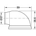 Door Holder Pull 20 kg for Floor Mounting Magnetic Brown