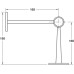 Railing Support Bracket with Side Stem Bar Railing System For Ø 38-51 mm tubes Ø 38 mm satin nickel finish