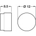 Magnetic Catch for Push Fixing Elite South half - cabinet mounting nickel