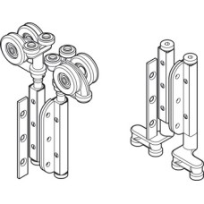 End Hanger Set for Folding Patio Doors Slido Fold 100-U Top hung end folding system Gold finish