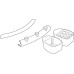 Accessory Kit for Swing Washbasin Ropox Grey finish