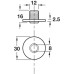 Bush for Castors Press-Fit for Short Ø 8 mm Pin .