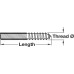 Dowel Wood to Metal Length 50 mm Ø M8