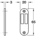 Spare Mortice Plate for Casement Fastener Stainless Steel Satin